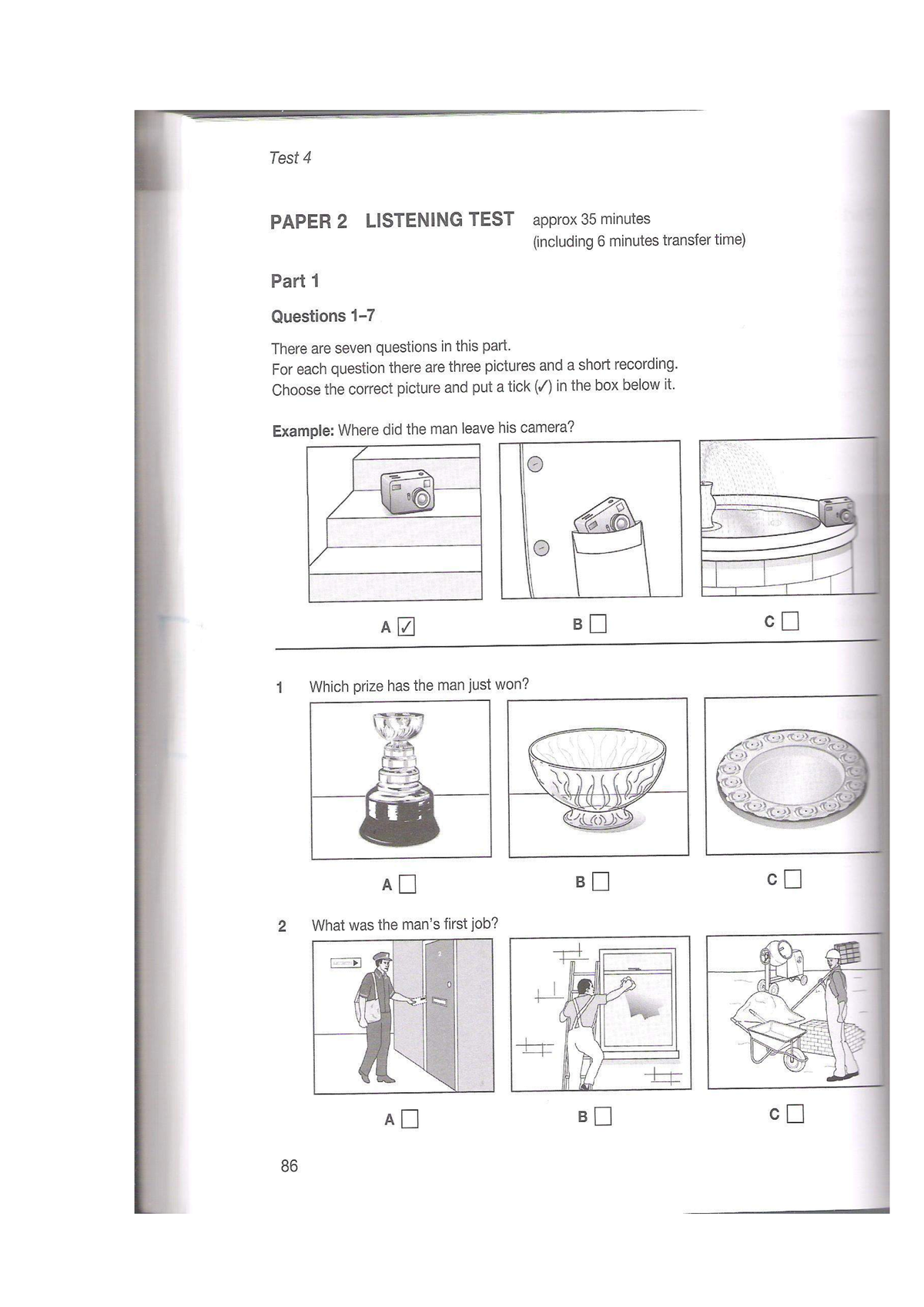 PET 7 Test 4 - Test - Tieesng Anh B1 - Studocu