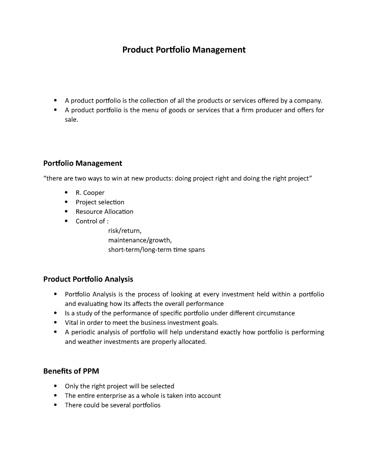 product-portfolio-management-a-product-portfolio-is-the-menu-of-goods