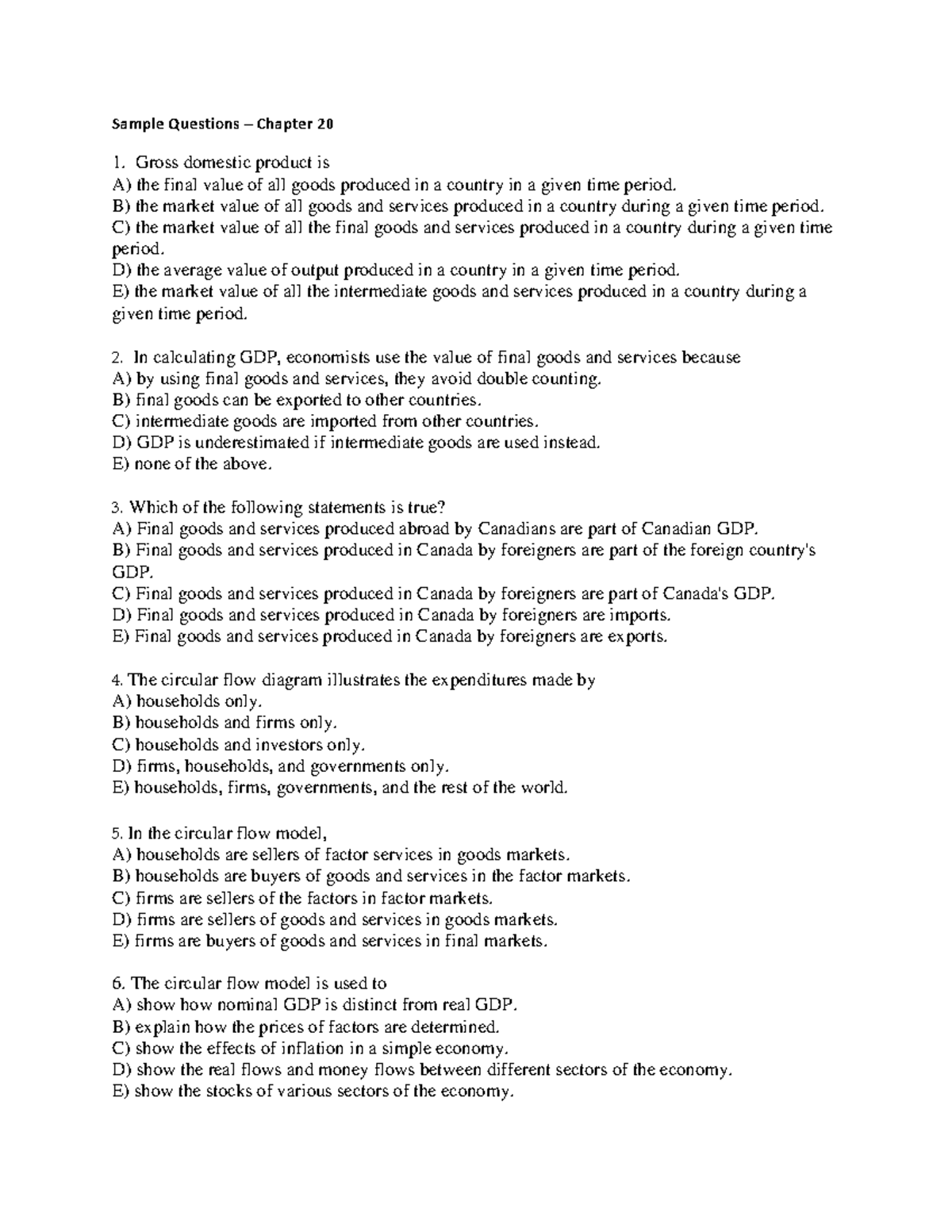 Sample/practice exam chapter 20 2017, questions - Sample Questions ...