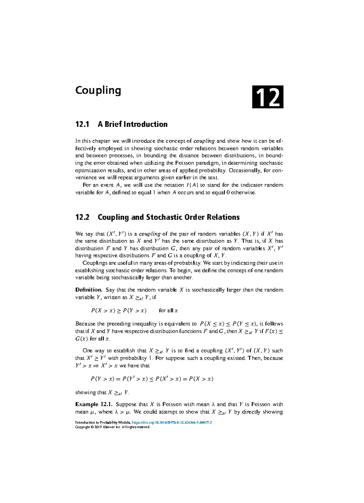 12Coupling 2019 IntroductiontoProbabilityModels 12 Coupling 12 A