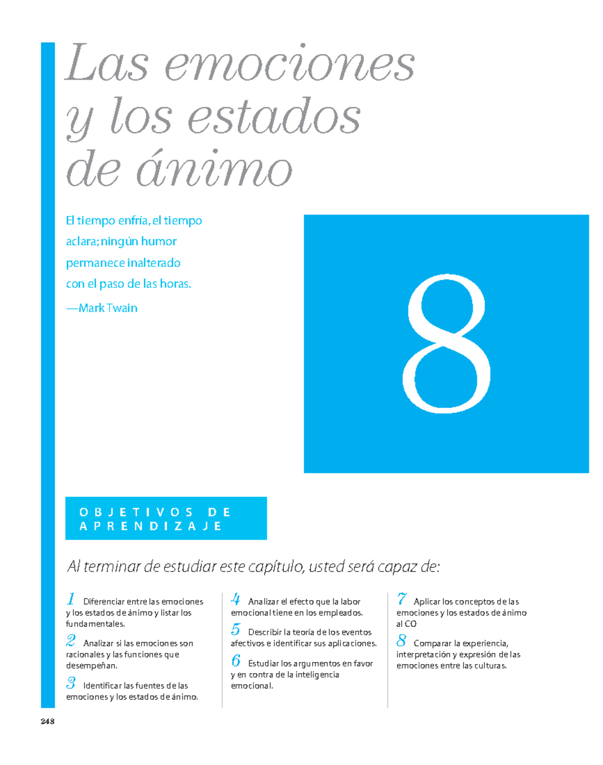 Lectura Semana 4-1 - Las emociones y los estados de ánimo 8 El tiempo ...