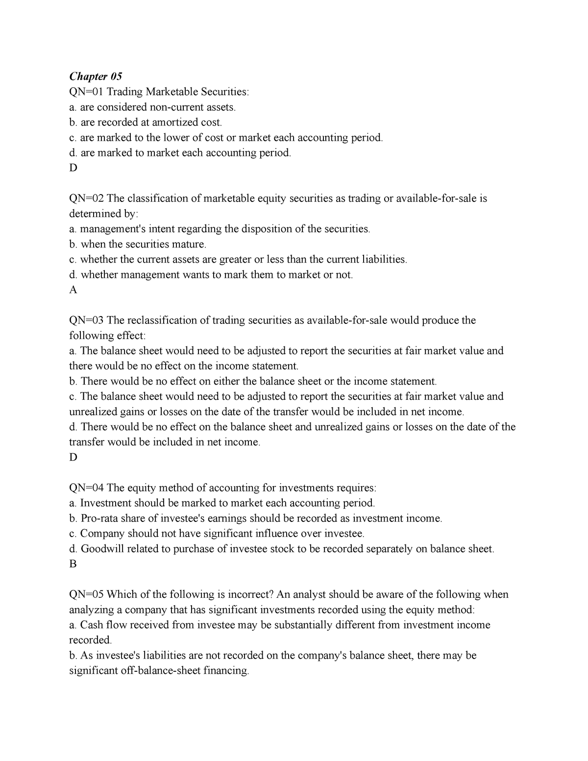 Chapter 05 B - Lecture Notes 87 - Chapter 05 QN=01 Trading Marketable ...