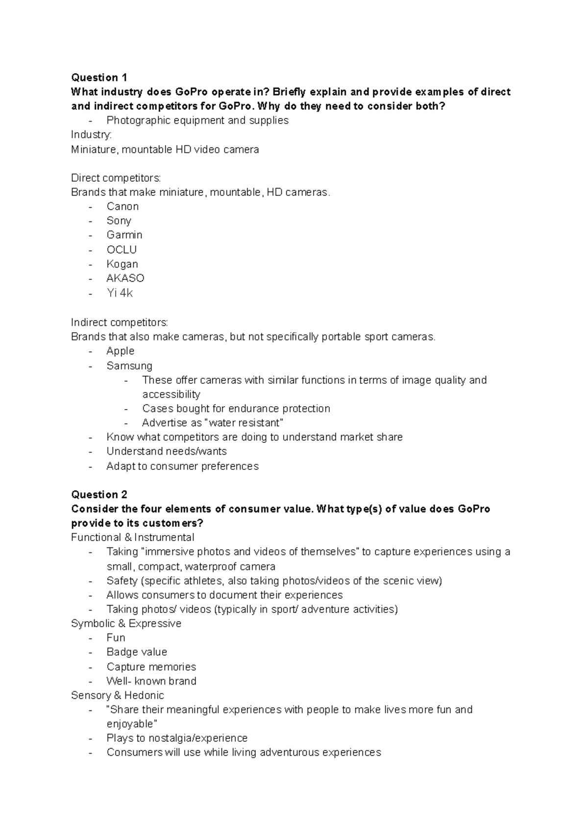 gopro case study answers