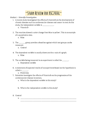 Bsc 2010 L Lab Topic 3 Report - BSC 2010L: Principles Of Biology 1 ...