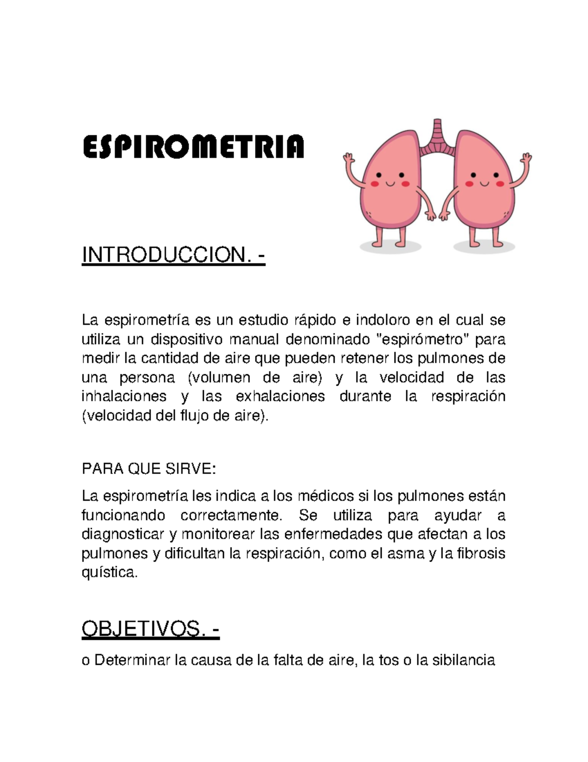 Espirometria - documentos de practicas de fisiologia - ESPIROMETRIA ...