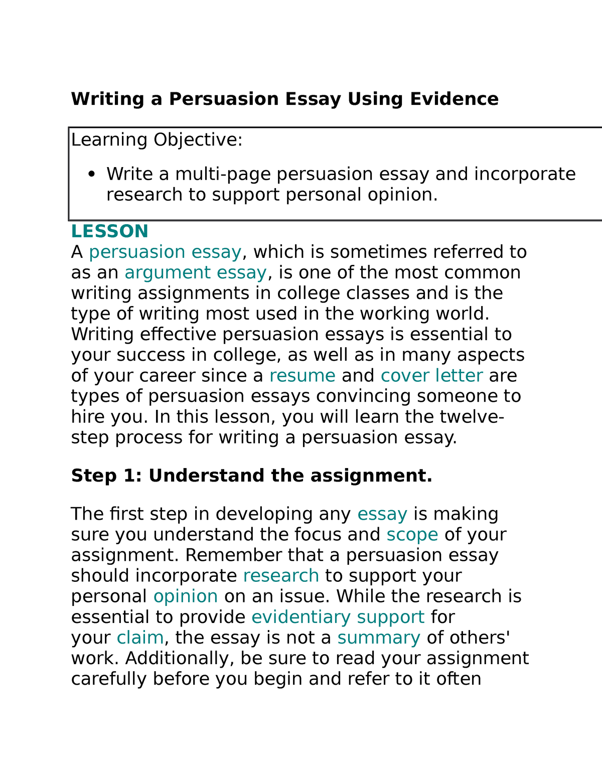 Writting a perssuasive essay - Writing a Persuasion Essay Using ...