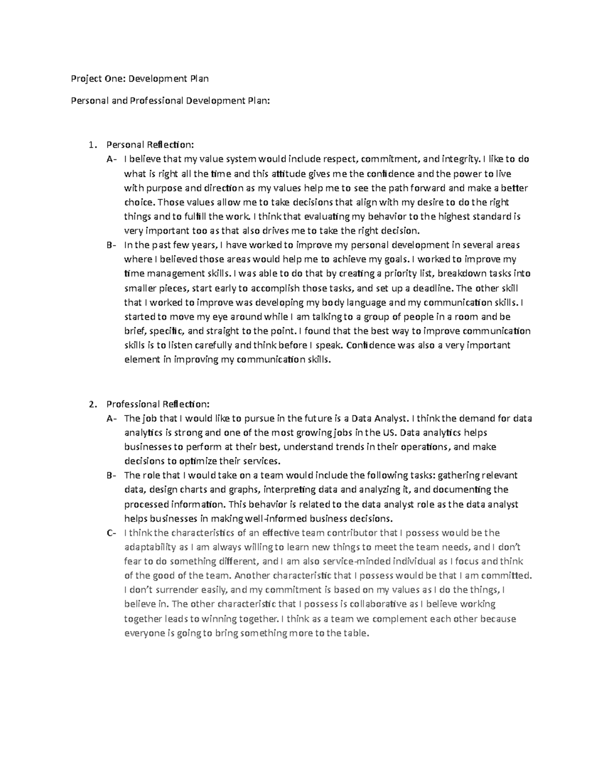Project One - Course_10_MGT_200_Leadership_and_Team_Building - Project ...