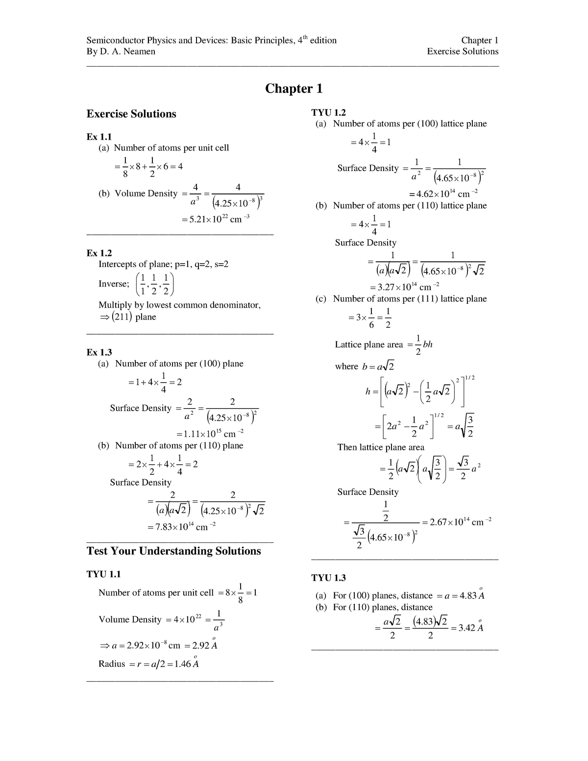 Semiconductor Physics Engineering Notes