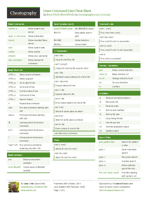 Powershell basic cheat sheet 2 - Basics Cmdlet Commands built into ...