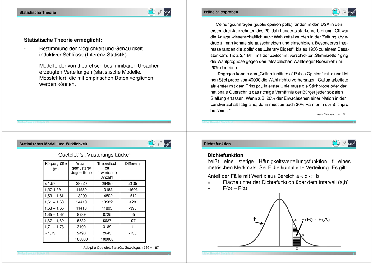 Sta Normalverteilung M Ller Benedict Statistik I Statistische Theorie Erm Glicht