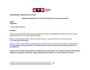 Semana+09 Comprension Y Redaccion De Textos Jcp - COMPRENSIÓN Y ...