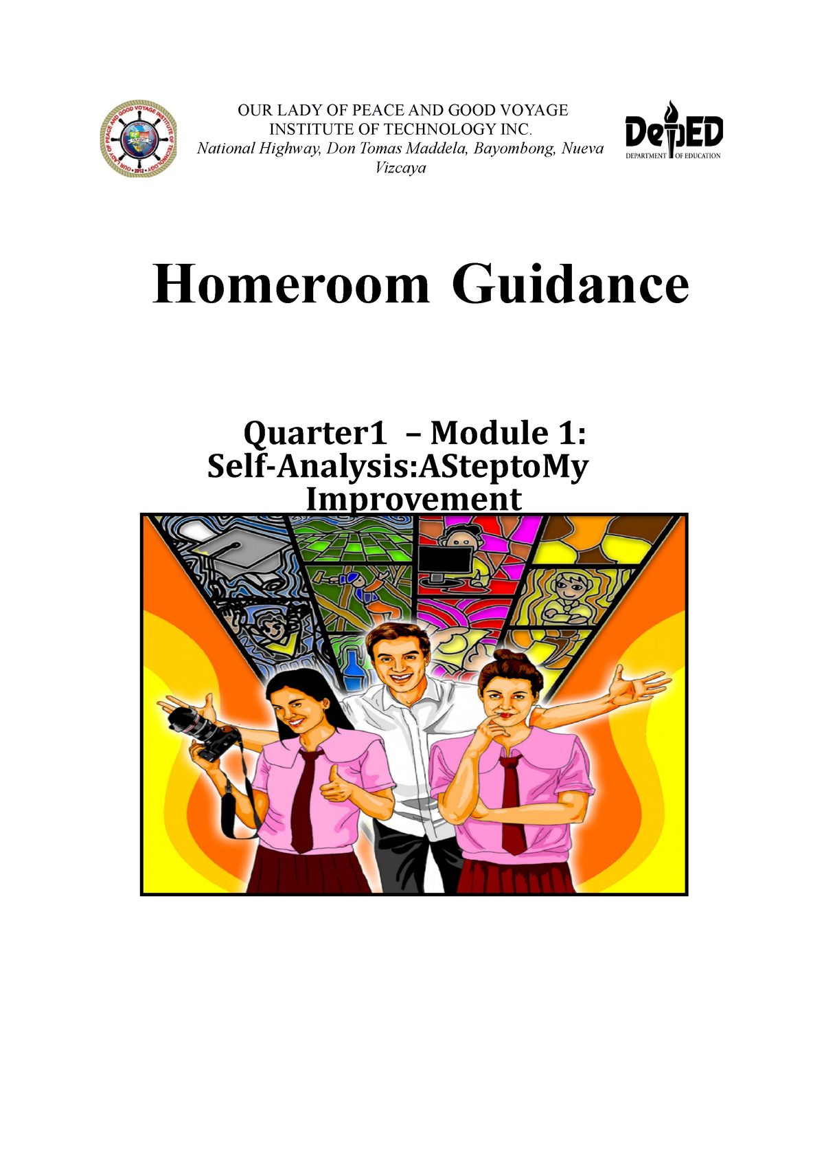 Homeroom Guidance G12 Q1 Module 1 Homeroom Guidance G12 Q1 Module 1 Our Lady Of Peace 9801