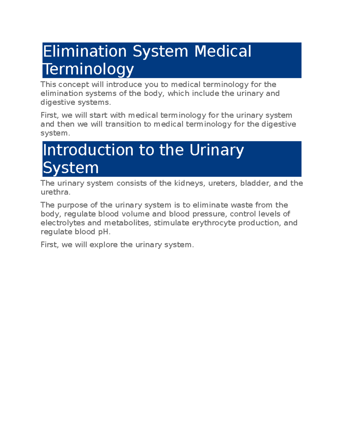 elimination-system-medical-terminology-elimination-system-medical