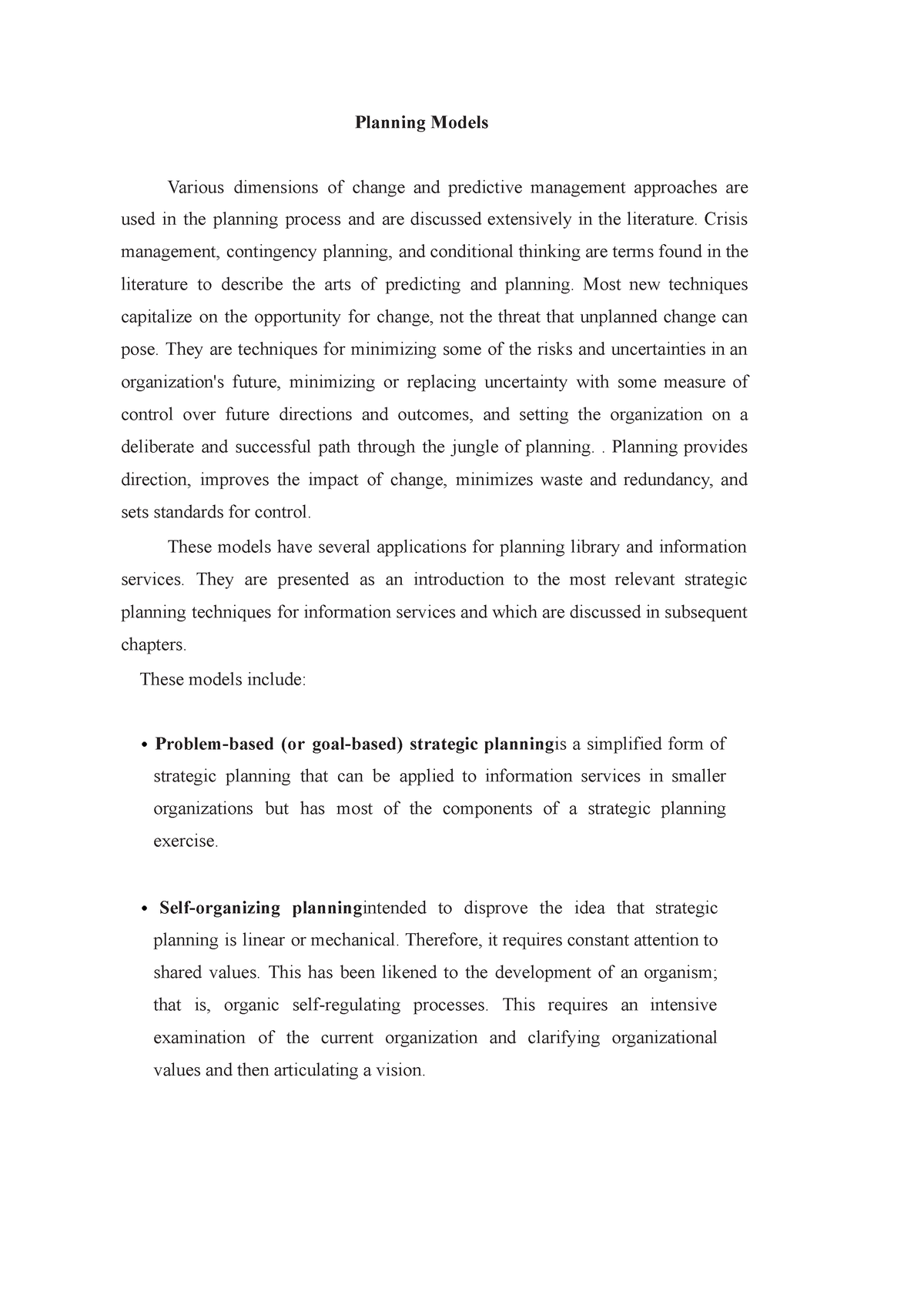 planning-models-of-management-planning-models-various-dimensions-of