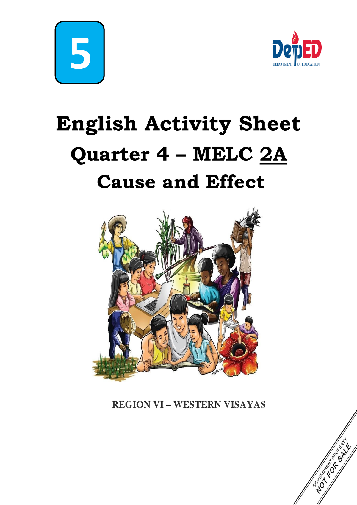 Las E5 Q4 Melc 2a Cause And Effect English Activity Sheet Quarter 4 Melc 2a Region Vi 1328