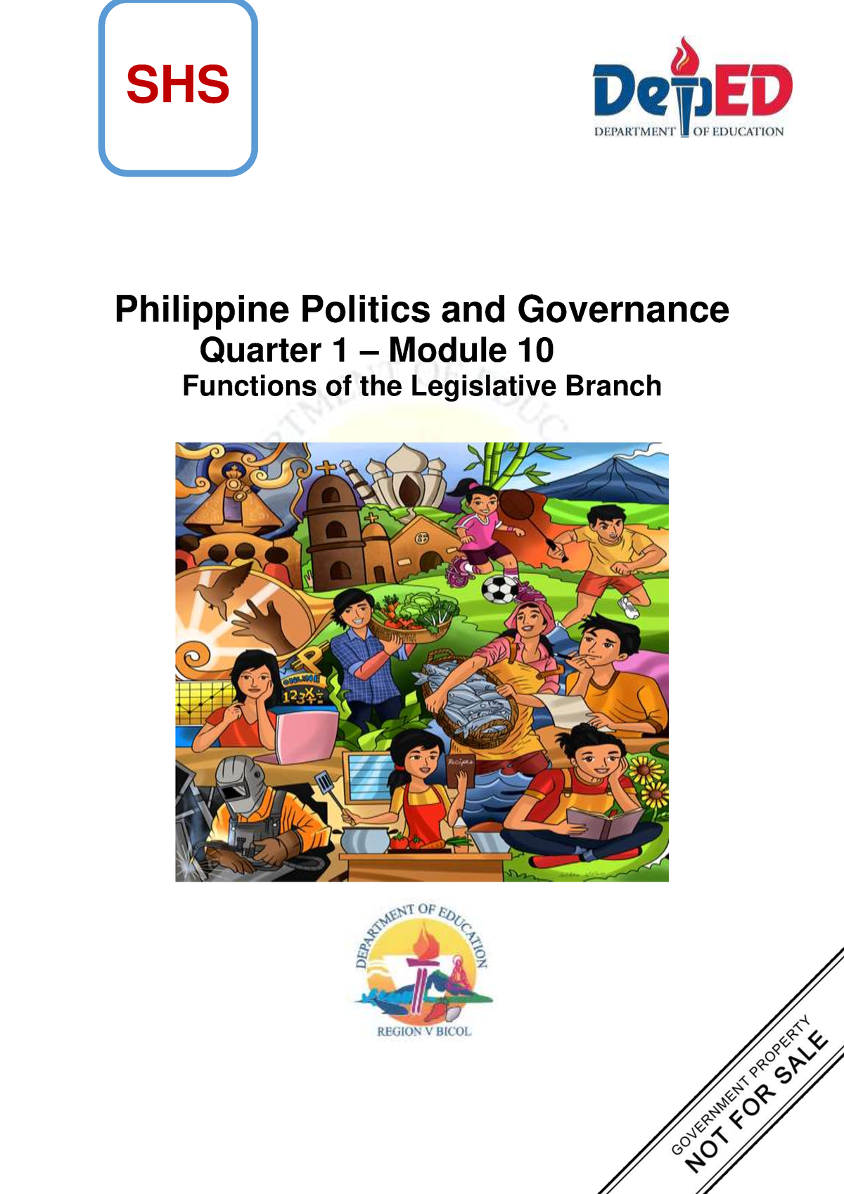 Pdfcoffee The Legislative Branch Philippine Politics And Governance Quarter 1 Module 10 9324