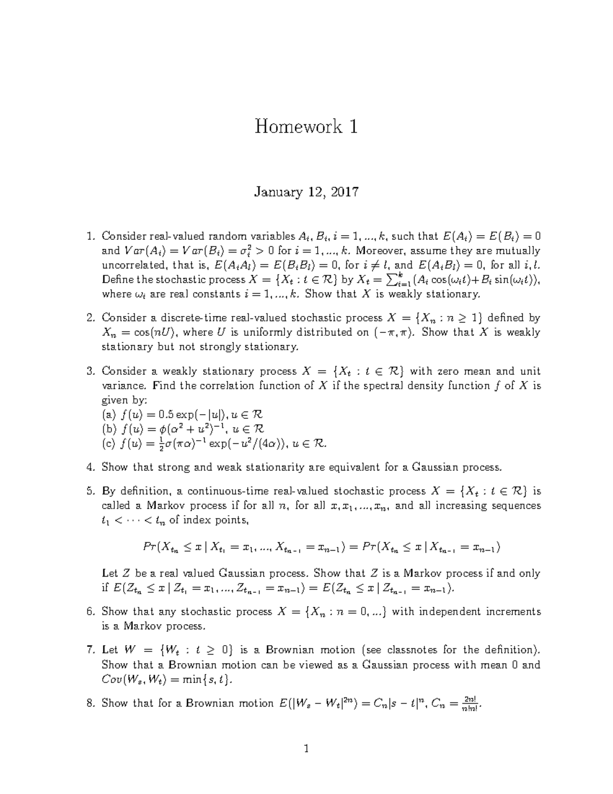 Hw 1 0 Ams263 Stochastic Processes Studocu