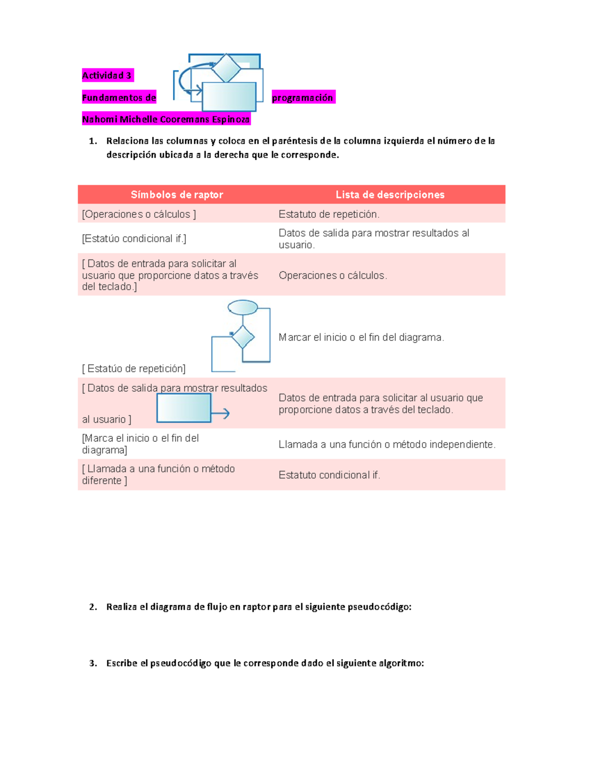 Act 3 programacion nmce - Actividad 3 Fundamentos de programación ...