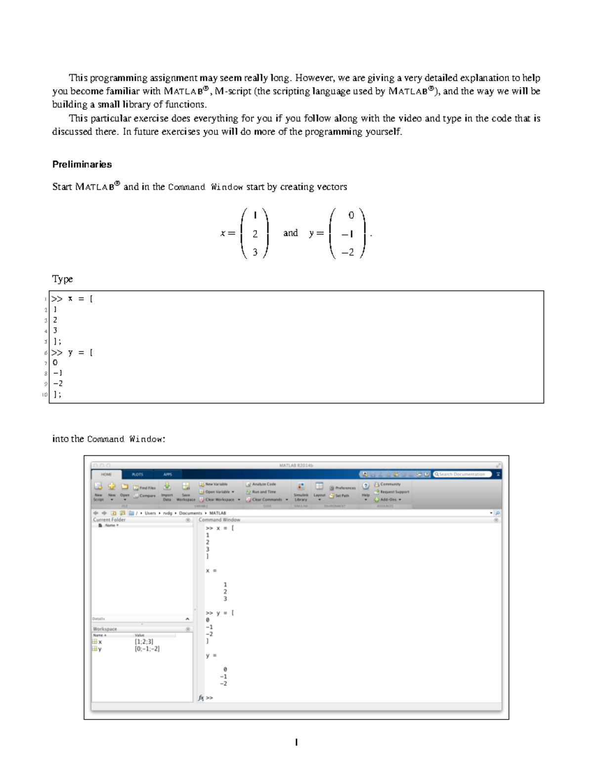 1521Instructions - MATLAB - This programming assignment may seem really ...
