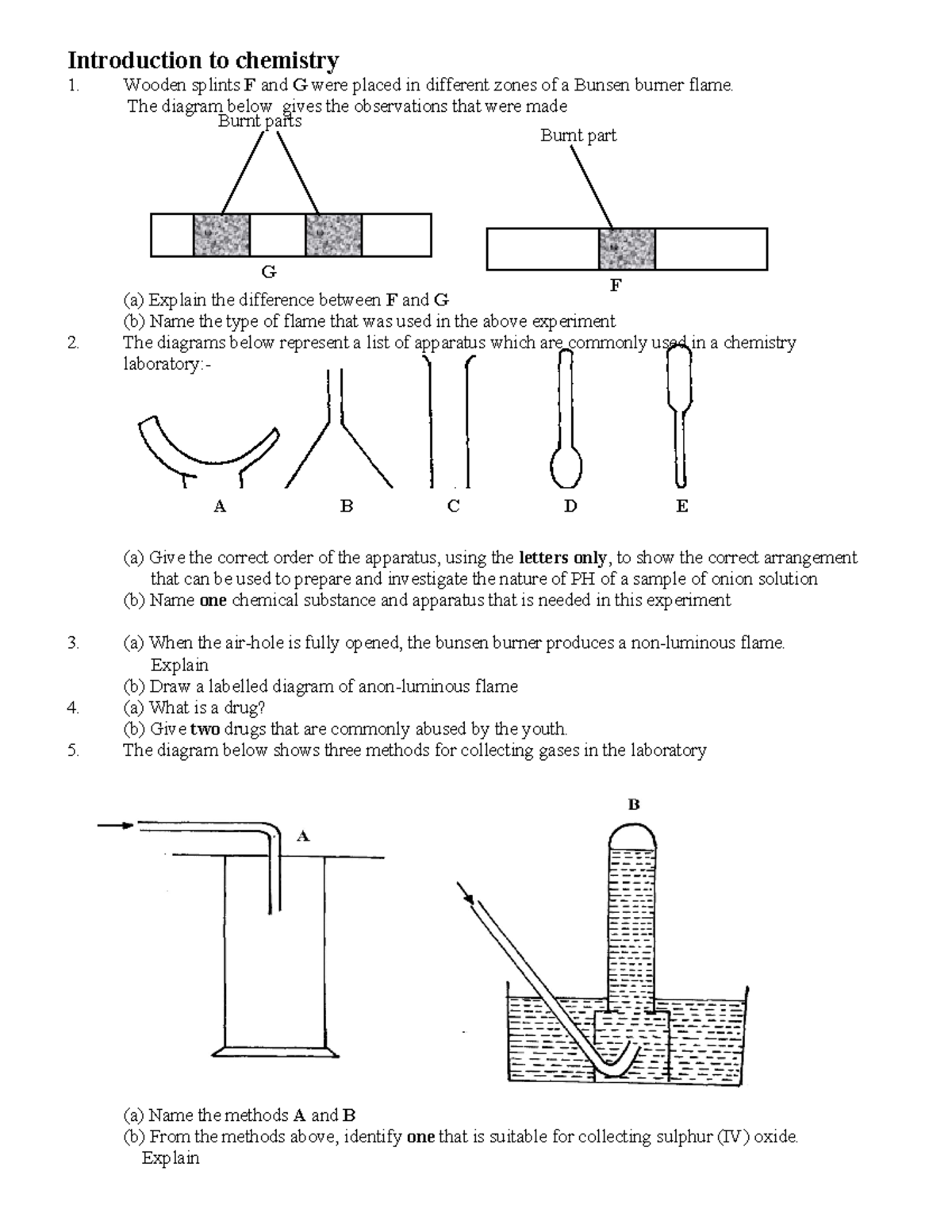 Introduction to chemistry uiz - Introduction to chemistry Wooden ...