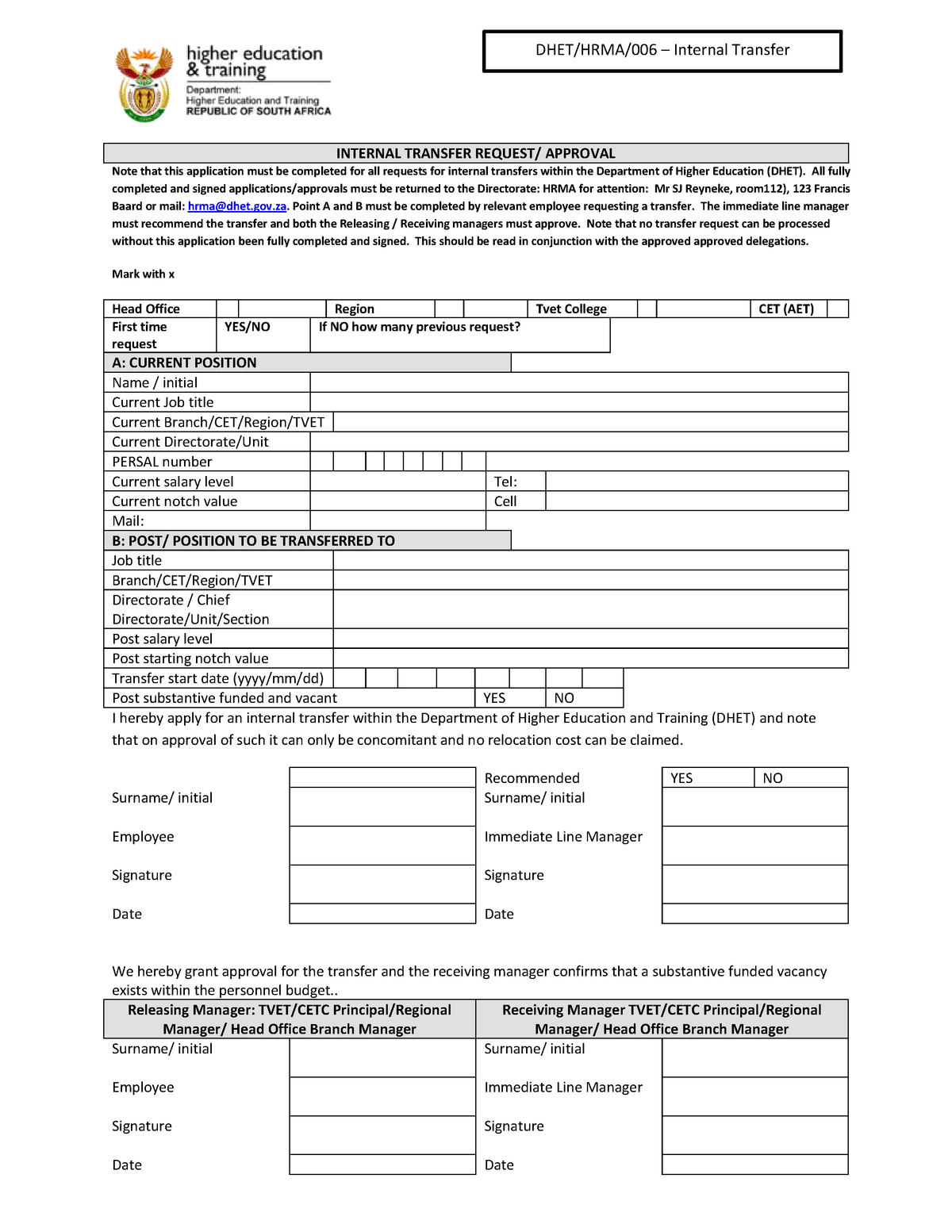 dhet-internal-transfer-application-dhet-hrma-006-internal-transfer