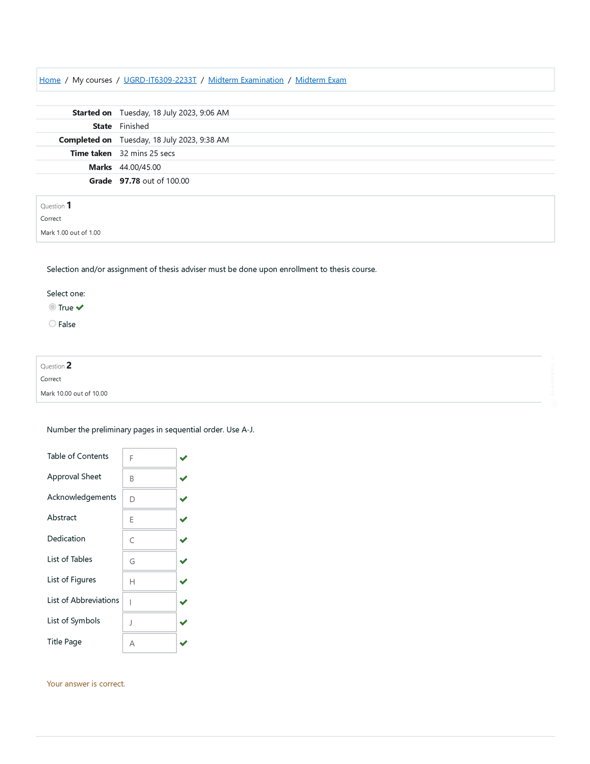 Midterm Exam Attempt 1 - UGRD-IT6316 XML-Based Web Applications - Home ...