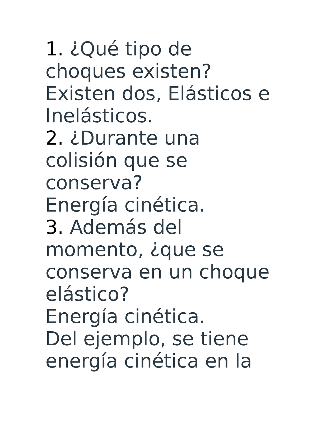 Cuestionario Tipo De Colisiones En Calculo Aplicado - ¿Qué Tipo De ...