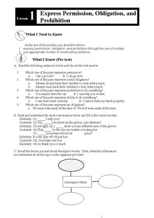 Philosophy Module 1 - INTRODUCTION TO THE PHILOSOPHY OF THE HUMAN ...