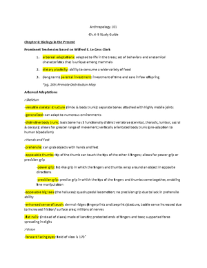 Biological Anthropology 002 Final Exam Notes - Hypothesis: Has To Be ...