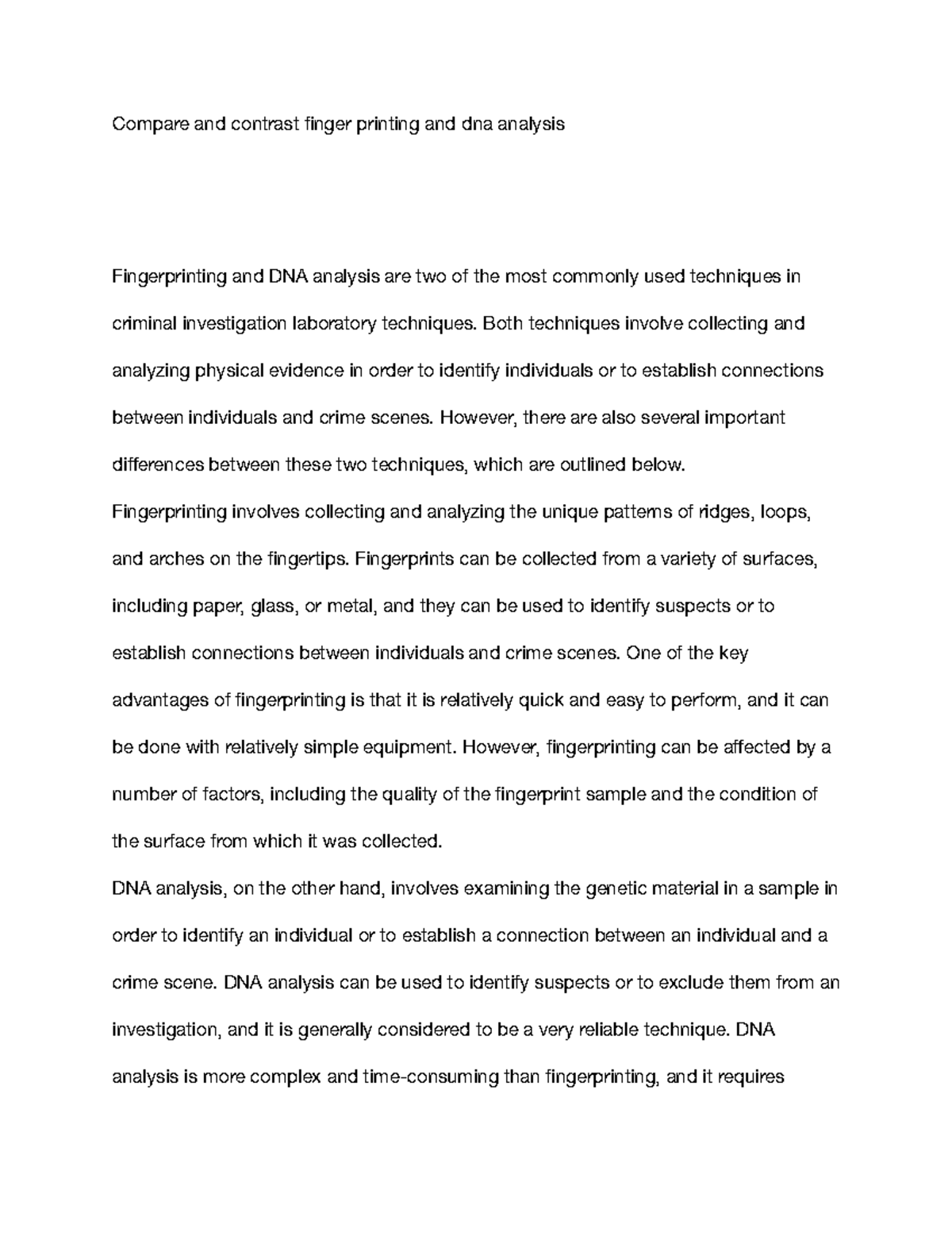 Compare and contrast - Both techniques involve collecting and analyzing ...