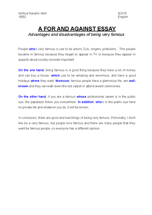 English Essay Questions For And Against Teaching English Studocu Locavore Synthesis Essay also Analytical Essay Thesis For And Against Teaching English Studocu Essays About Health