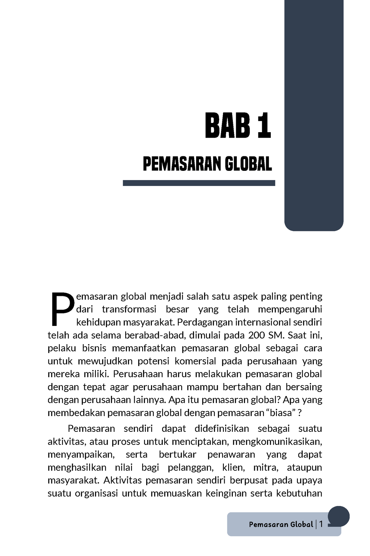 20 Buku Pemasaran Global 3 - Pemasaran Global | 1 BAB 1 PEMASARAN ...