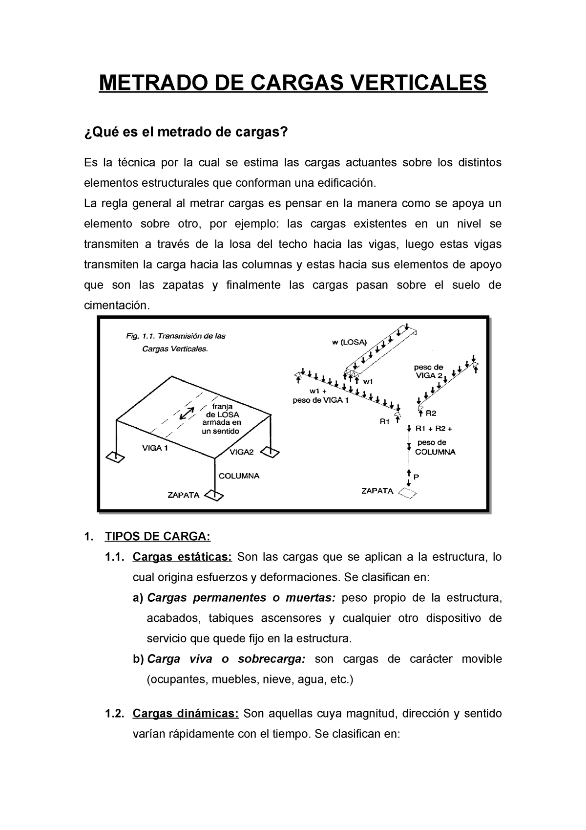 Metrado De Cargas - METRADO DE CARGAS VERTICALES ¿Qué Es El Metrado De ...