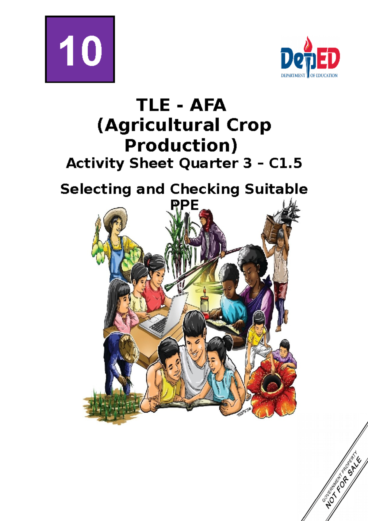 Afa Agri Crop Prod Nci 10 Q3 Las4 Final Tle Afa Agricultural Crop Production Activity 1697