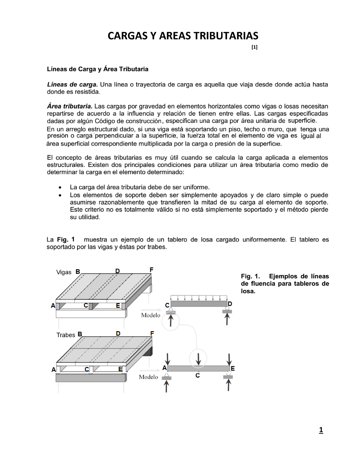 1.2.-Apuntes Cargas Tributarias - CARGAS Y AREAS TRIBUTARIAS [1] Cuando ...