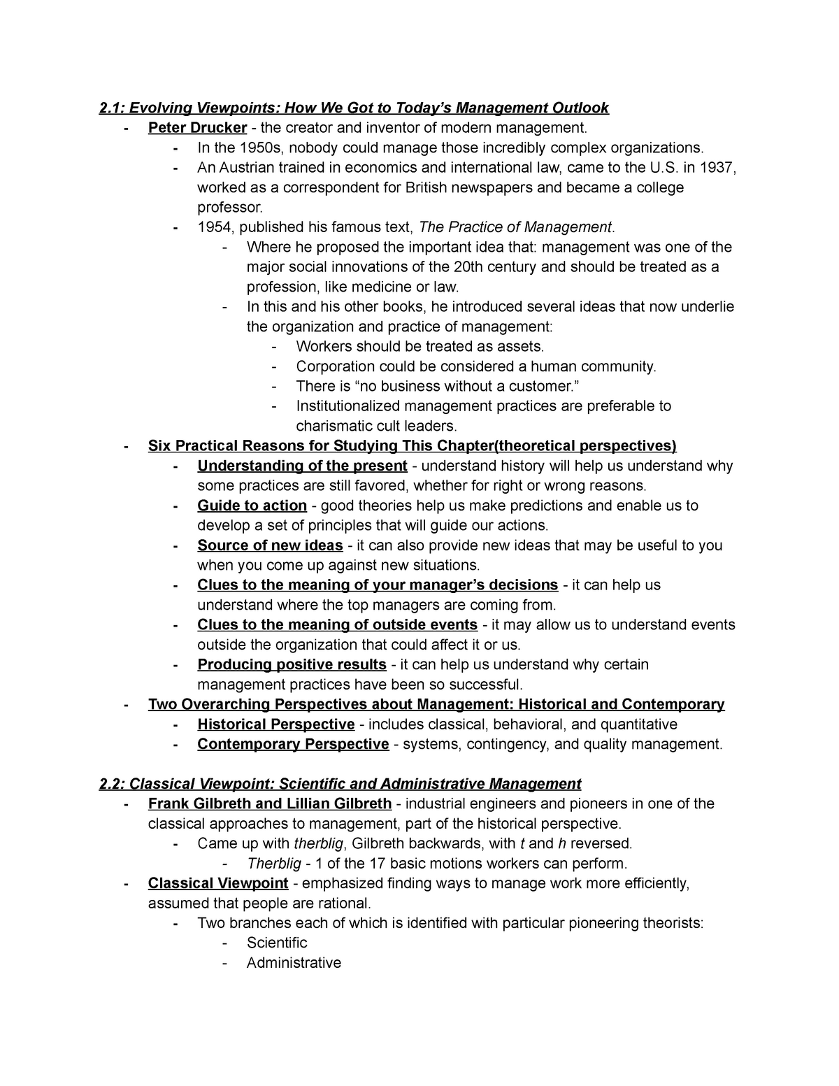 Chapter 2 Smartbook Notes - 2: Evolving Viewpoints: How We Got to Today ...