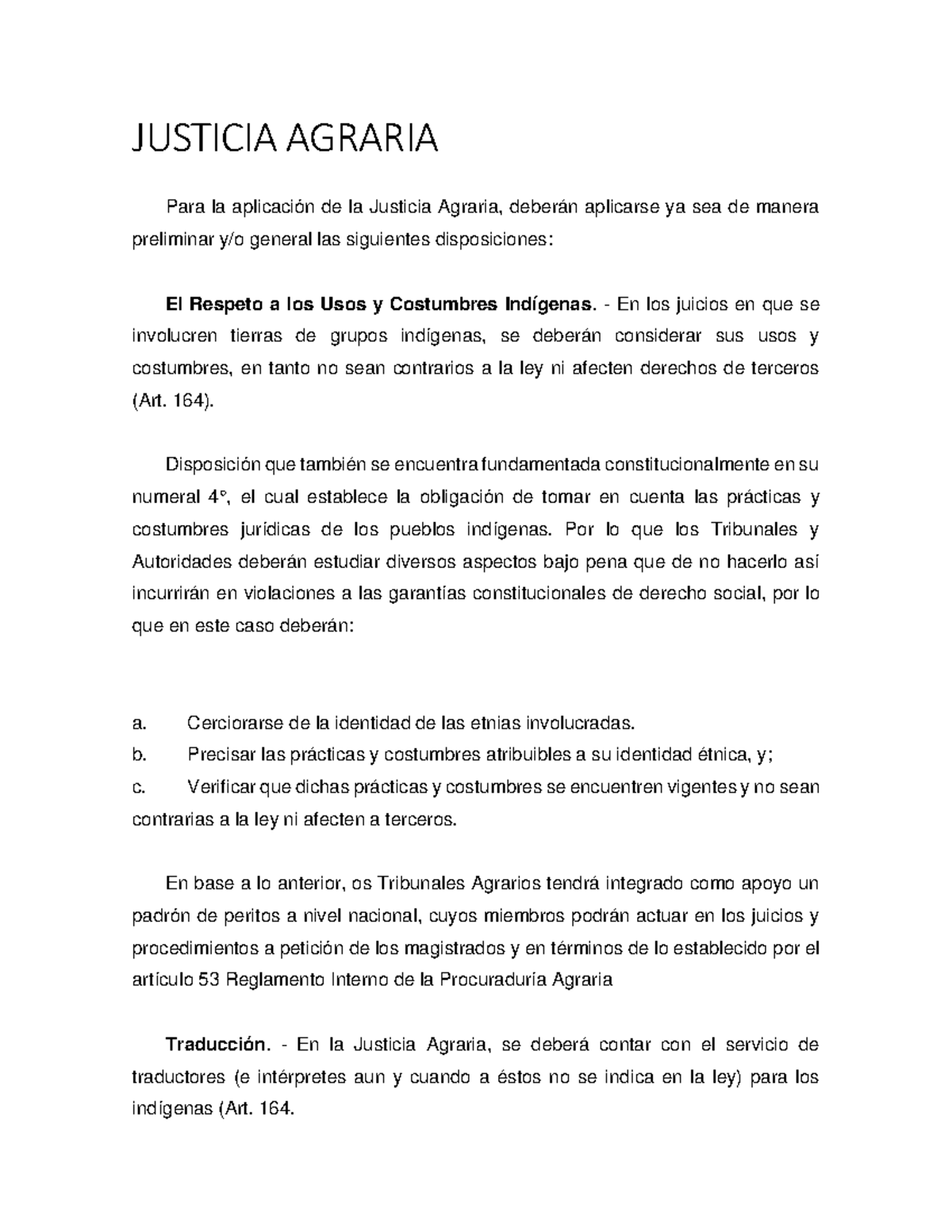 Derecho Agrario - JUSTICIA AGRARIA Para La Aplicación De La Justicia ...