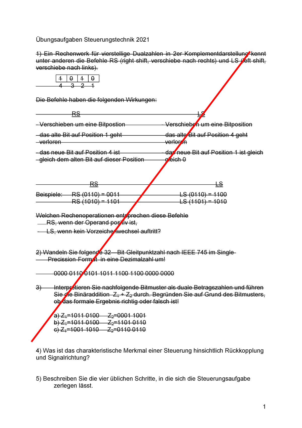 Übungen Aufgabenkatalog Neu 2022 - ‹bungsaufgaben Steuerungstechnik ...