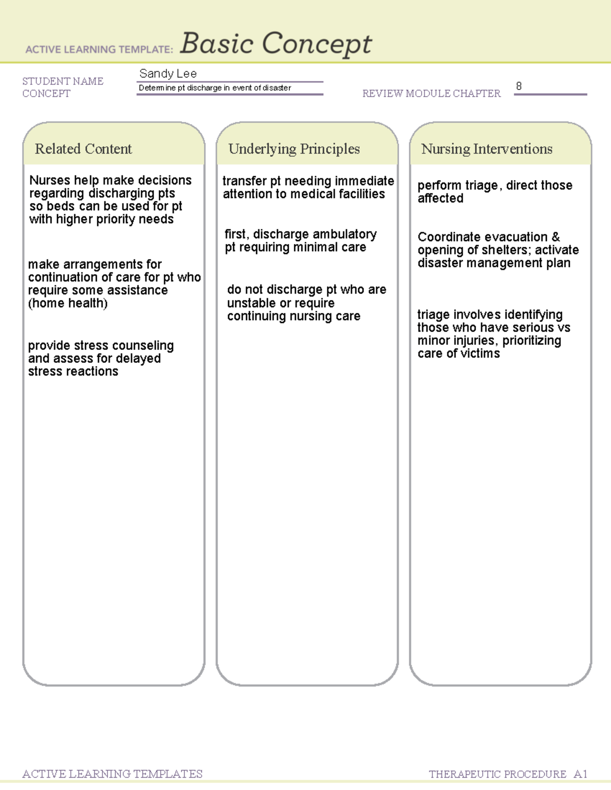 Leadership ATI Practice B - STUDENT NAME CONCEPT REVIEW MODULE CHAPTER ...