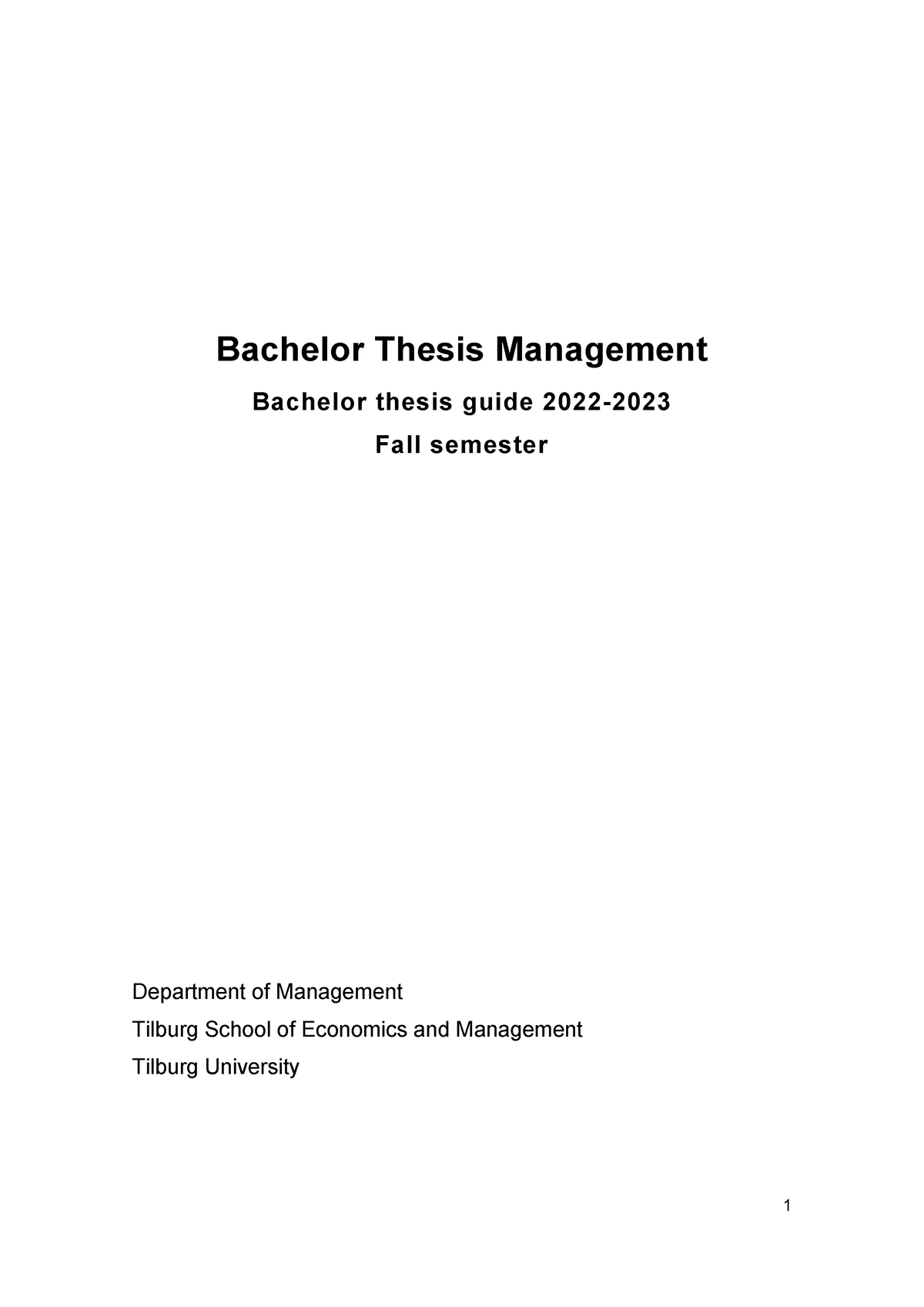 thesis course syllabus