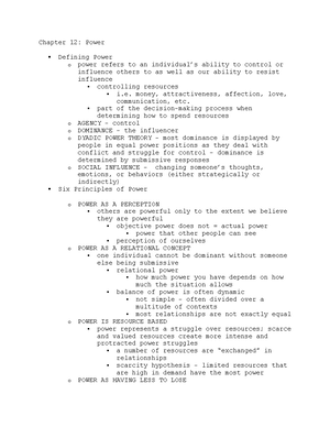 COMM 3040 - CH. 1 Notes - CHAPTER 1 : CONCEPTUALIZING RELATIONAL ...