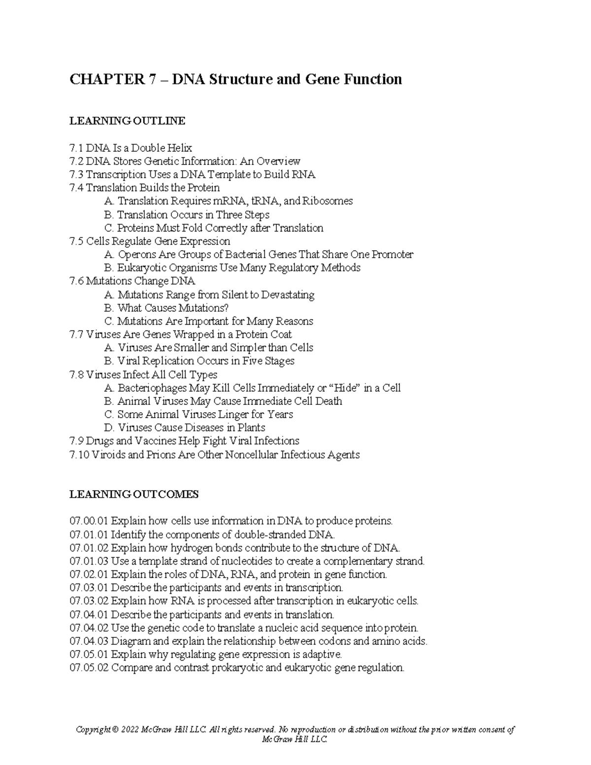 Chapter 7 Study Guide - CHAPTER 7 – DNA Structure And Gene Function ...