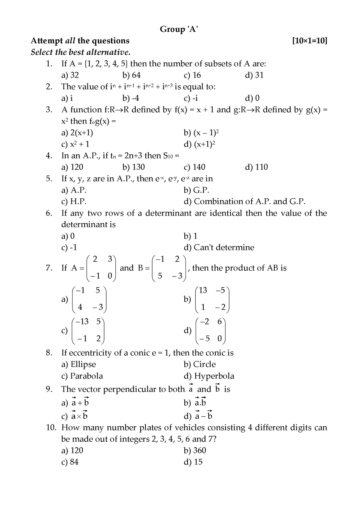 bca-mathematics-model-question-society-and-technology-bca-i-tu