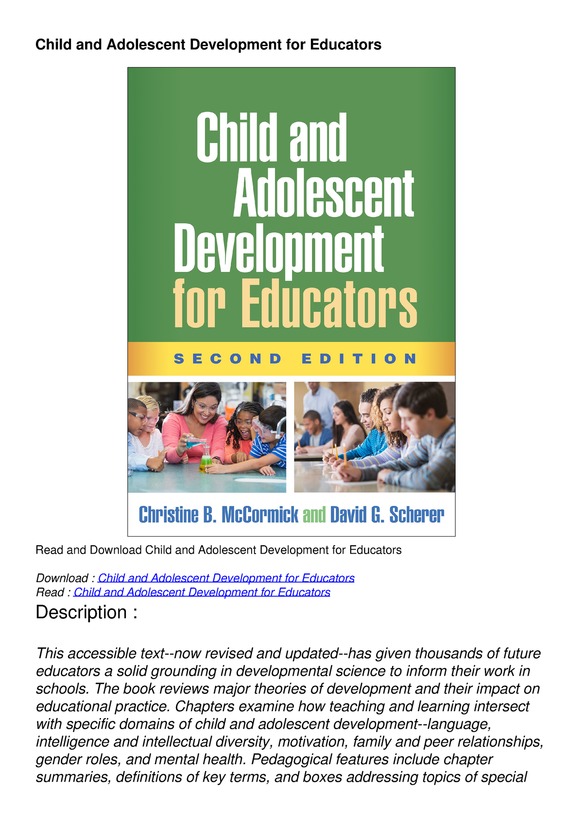 research thesis about child and adolescent development pdf