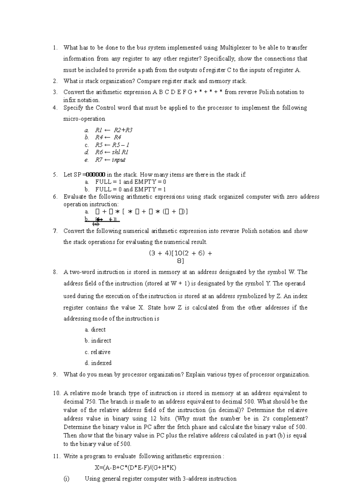 Tutorial 2 - What has to be done to the bus system implemented using ...