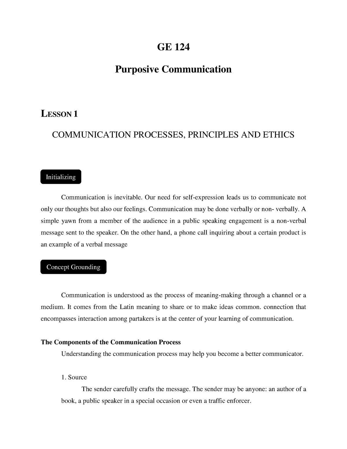 purposive communication essay example