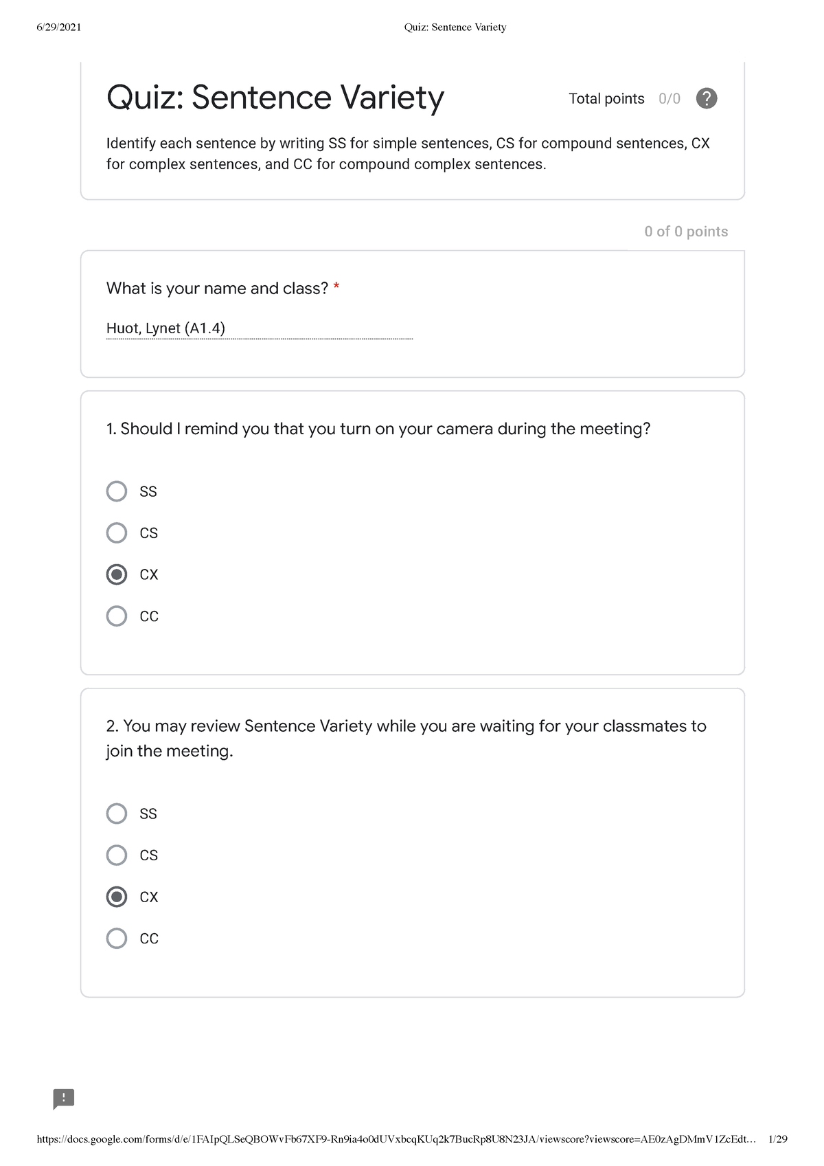 quiz-sentence-variety-finance-studocu