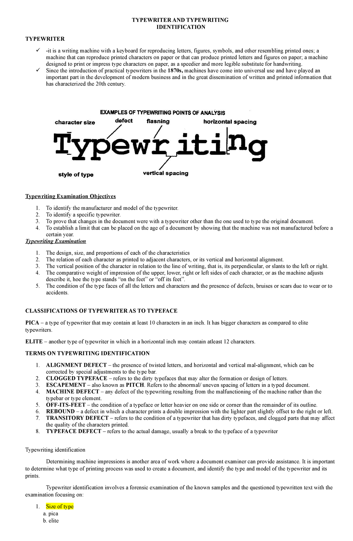 Typewriting identification Bachelor Of Science In Civil Engineering 