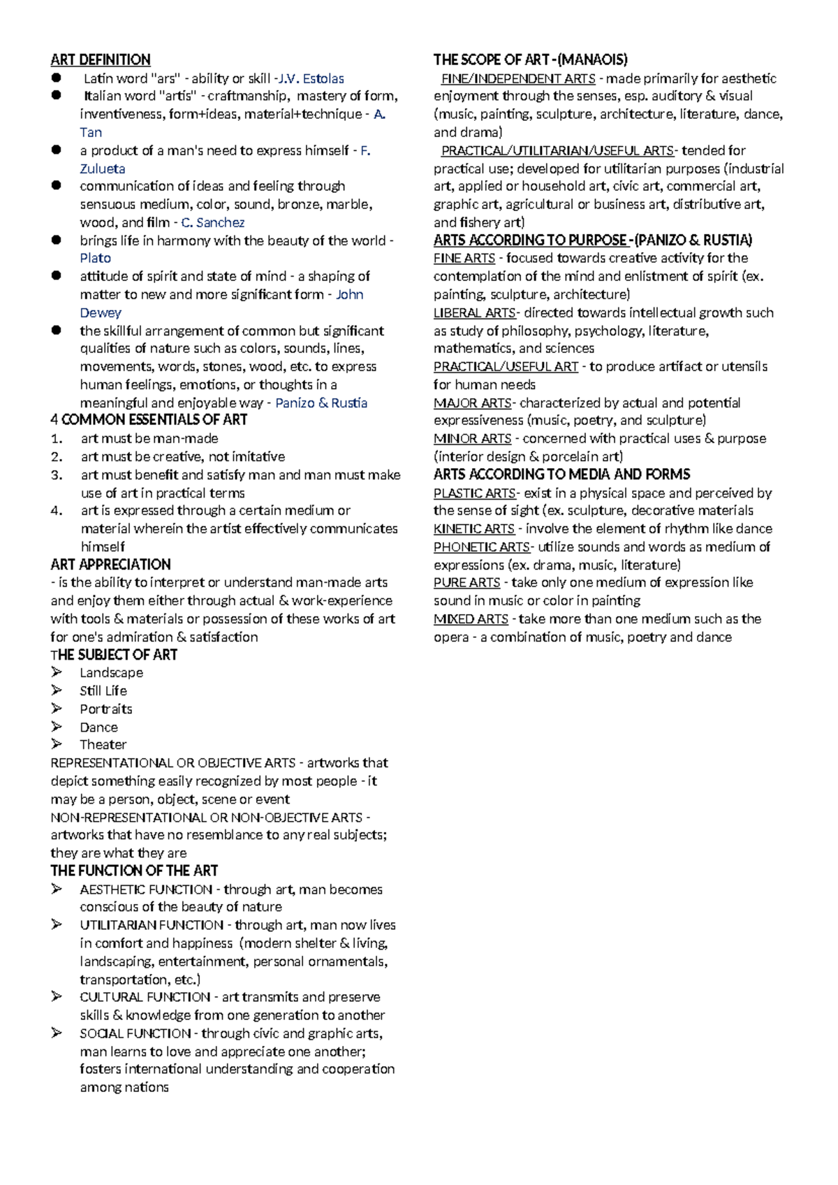 ART Definition NONE ART DEFINITION Latin word "ars" ability or