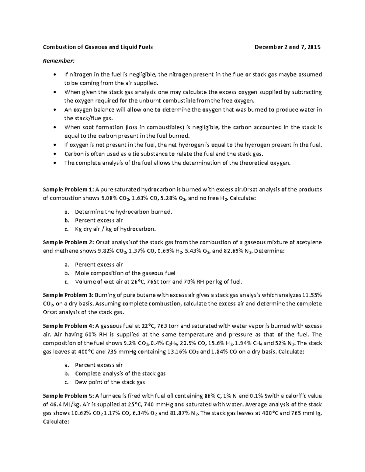 386007364 Combustion of Gaseous and Liquid Fuels - Bachelor of Science ...